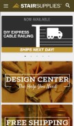 How stairsupplies.com looks like on a mobile device such as an iPhone.