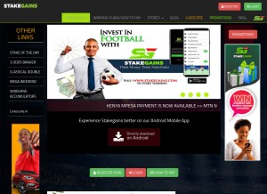 How stakegains.com looks like on a tablet such as an iPad.