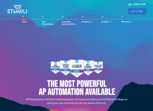 How stampli.com looks like on a tablet such as an iPad.