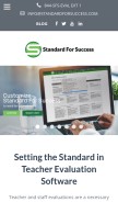 How standardforsuccess.com looks like on a mobile device such as an iPhone.