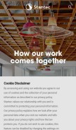 How stantec.com looks like on a mobile device such as an iPhone.