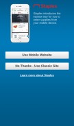 How staplesadvantage.com looks like on a mobile device such as an iPhone.