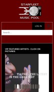 How starfleetmusic.com looks like on a mobile device such as an iPhone.