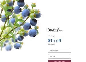 How starkbros.com looks like on a tablet such as an iPad.