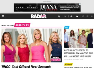 How starmagazine.com looks like on a tablet such as an iPad.