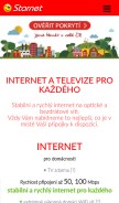 How starnet.cz looks like on a mobile device such as an iPhone.