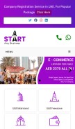 How startanybusiness.ae looks like on a mobile device such as an iPhone.