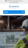 How startechengineering.ca looks like on a mobile device such as an iPhone.