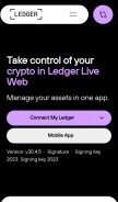 How startledgerlive.com looks like on a mobile device such as an iPhone.