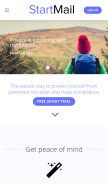 How startmail.com looks like on a mobile device such as an iPhone.