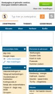 How startpagina.nl looks like on a mobile device such as an iPhone.