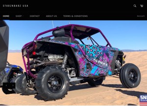 How starznbarzusa.com looks like on a tablet such as an iPad.