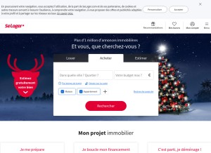 How static-seloger.com looks like on a tablet such as an iPad.