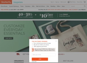 How staticsfly.com looks like on a tablet such as an iPad.