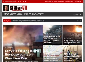 How statter911.com looks like on a tablet such as an iPad.