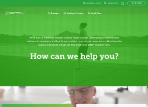 How staywell.com looks like on a tablet such as an iPad.