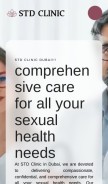 How stdclinicindubai.com looks like on a mobile device such as an iPhone.