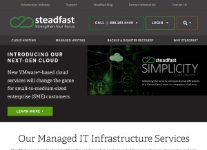 How steadfastnet.com looks like on a tablet such as an iPad.