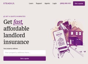 How steadily.com looks like on a tablet such as an iPad.