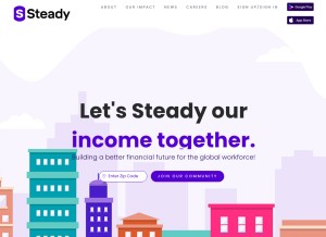 How steadyapp.com looks like on a tablet such as an iPad.