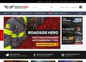 How stealthangelsurvival.com looks like on a tablet such as an iPad.
