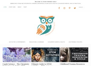 How steampoweredfamily.com looks like on a tablet such as an iPad.