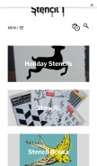How stencil1.com looks like on a mobile device such as an iPhone.