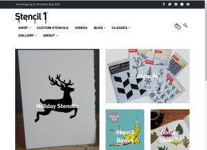 How stencil1.com looks like on a tablet such as an iPad.