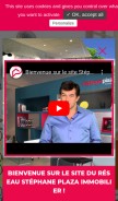 How stephaneplazaimmobilier.com looks like on a mobile device such as an iPhone.