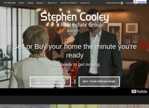 How stephencooley.com looks like on a tablet such as an iPad.