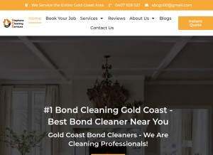 How stephens-bond-cleaning-gold-coast.com.au looks like on a tablet such as an iPad.