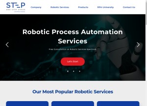 How steponestepahead.com looks like on a tablet such as an iPad.