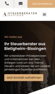 How steuerberater-akpinar.de looks like on a mobile device such as an iPhone.