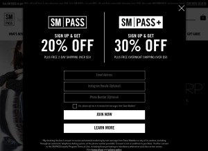 How stevemadden.com looks like on a tablet such as an iPad.