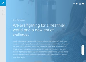 How steward.org looks like on a tablet such as an iPad.