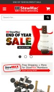 How stewmac.com looks like on a mobile device such as an iPhone.