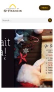 How stfrancis.edu looks like on a mobile device such as an iPhone.