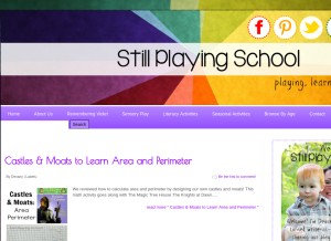 How stillplayingschool.com looks like on a tablet such as an iPad.