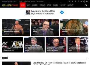 How stillrealtous.com looks like on a tablet such as an iPad.