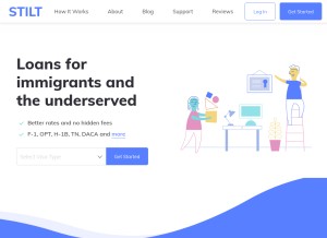 How stilt.com looks like on a tablet such as an iPad.