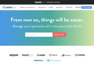 How stitchlabs.com looks like on a tablet such as an iPad.