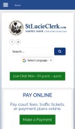How stlucieclerk.com looks like on a mobile device such as an iPhone.