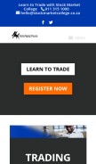 How stockmarketcollege.co.za looks like on a mobile device such as an iPhone.
