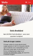 How stofa.dk looks like on a mobile device such as an iPhone.