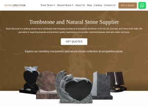 How stonediscover.com looks like on a tablet such as an iPad.