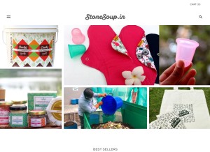 How stonesoup.in looks like on a tablet such as an iPad.