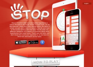 How stop-fanatee.com looks like on a tablet such as an iPad.