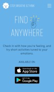 How stopbreathethink.org looks like on a mobile device such as an iPhone.