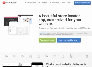 How storepoint.co looks like on a tablet such as an iPad.