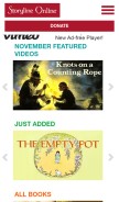 How storylineonline.net looks like on a mobile device such as an iPhone.
